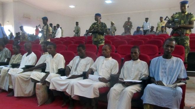 CHAD:10 Boko Haram terrorists sentenced to death.